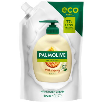 Жидкое мыло Palmolive Naturals (молоко, мед) 500 мл, мягкая упаковка