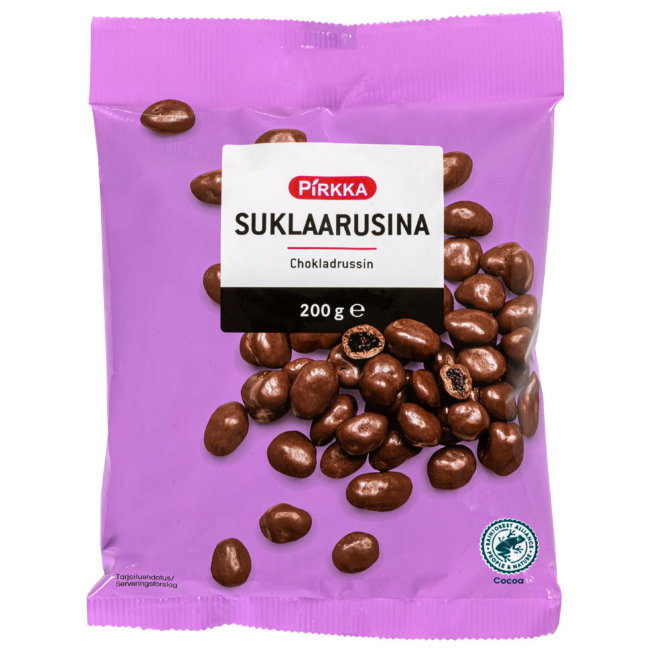 Изюм в шоколаде Pirkka 200 гр