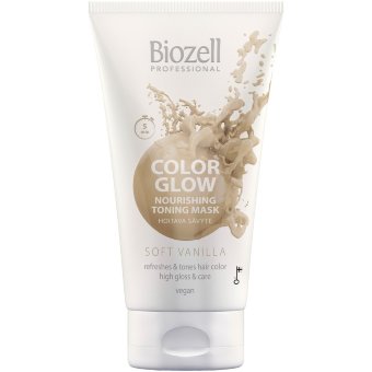 Уходовая цветная маска Biozell Color Glow Soft Vanilla 150 мл