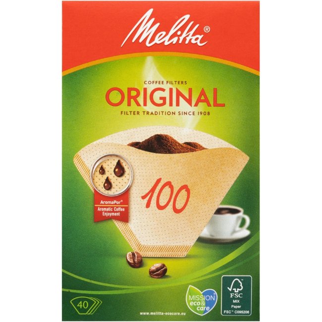 Фильтры для кофемашины Melitta Original 100/40 шт