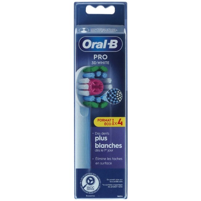 Сменные насадки Oral-B 3D White CleanMaximiser 4 шт Сменные насадки Oral-B 3D White CleanMaximiser 4 шт