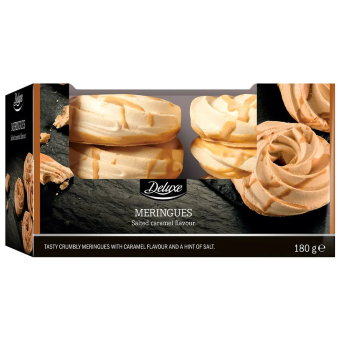 Меренги солёная карамель Deluxe 180 гр Меренги солёная карамель Deluxe 180 гр