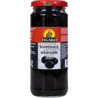 Оливки черные Figaro без косточек 340/160 гр Оливки черные Figaro без косточек 340/160 гр