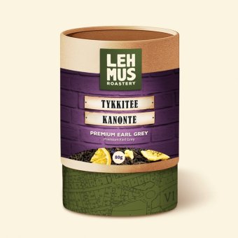 Листовой премиум чай Lehmus Earl Grey Tykkitee Kannonte 80 гр