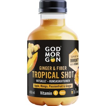 Шот God Morgon Ginger Fiber Tropical 450 мл Шот God Morgon Ginger Fiber Tropical 450 мл