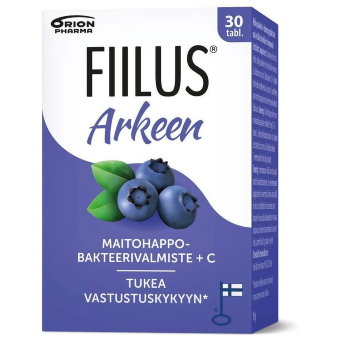 Молочнокислые бактерии + C витамин Fiilus Arkeen Orion (черника) 30 шт Молочнокислые бактерии + C витамин Fiilus Arkeen Orion (черника) 30 шт