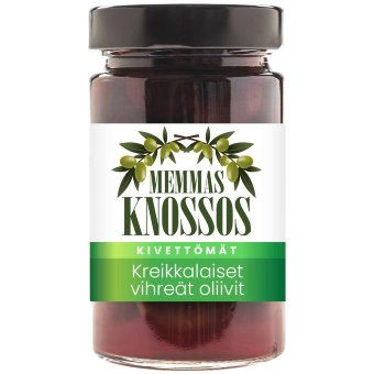 Безкостные зеленые оливки Memmas Knossos 295 гр / 140 гр Безкостные зеленые оливки Memmas Knossos 295 гр / 140 гр