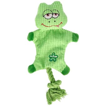 Игрушка для собак Dogman Froggeprassel зелёная шуршащая лягушка