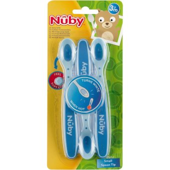Ложки с термодатчиком для детей Nuby 3 шт Ложки с термодатчиком для детей Nuby 3 шт