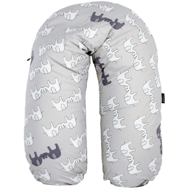 Подушка для кормления Emma Zacko серая слоник Подушка для кормления Emma Zacko серая слоник