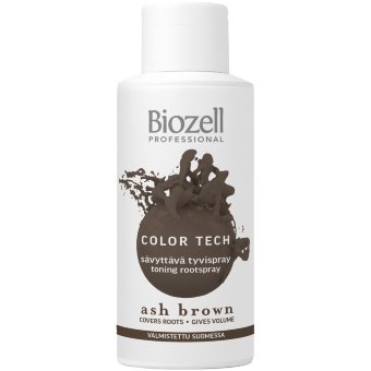 Оттеночный спрей для корней Biozell Color Tech пепельно-коричневый 100 мл Оттеночный спрей для корней Biozell Color Tech пепельно-коричневый 100 мл