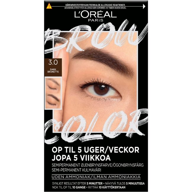 Крем-краска для бровей L'Oréal Paris Brow Color Kit 3.0 темно-каштановый 30 мл
