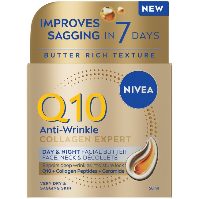 Крем для лица NIVEA Q10 Anti-Wrinkle Collagen Expert Day & Night 50 мл Крем для лица NIVEA Q10 Anti-Wrinkle Collagen Expert Day & Night 50 мл