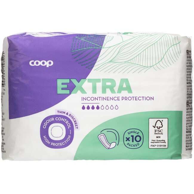 Защита от недержания Coop Extra 10 шт Защита от недержания Coop Extra 10 шт