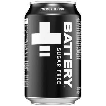 Энергетический напиток Battery Sugar free в банке 0,33 л