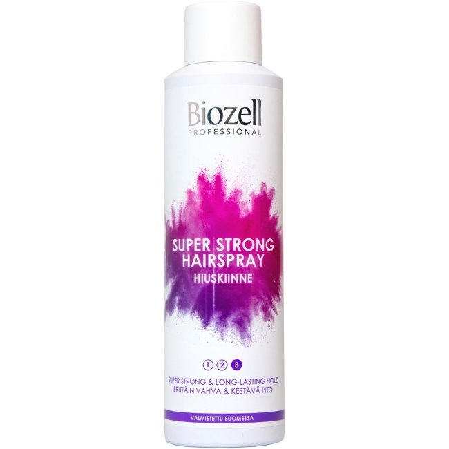 Лак для волос супер сильной фиксации с пантенолом Biozell Professional 250 мл Лак для волос супер сильной фиксации с пантенолом Biozell Professional 250 мл