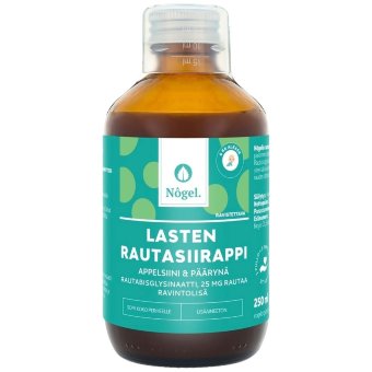 Детский железосодержащий сироп Nogel, апельсин и груша, 25 мг/10 мл, 250 мл Детский железосодержащий сироп Nogel, апельсин и груша, 25 мг/10 мл, 250 мл