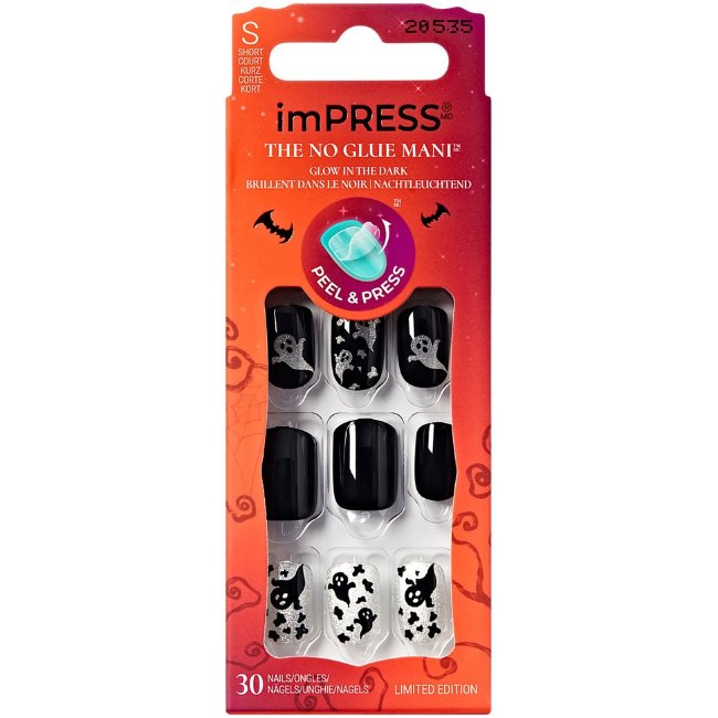 Накладные ногти Kiss imPress Halloween 2025 Coming Near 30 шт