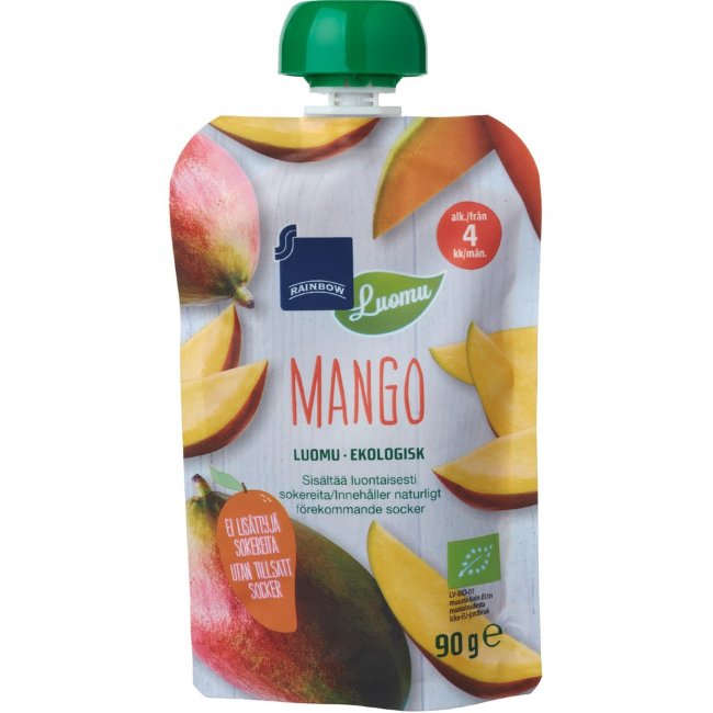 Пюре из манго Rainbow органическое 90 гр 4 мес Пюре из манго Rainbow органическое 90 гр 4 мес