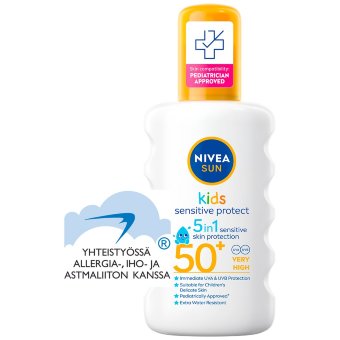 Солнцезащитный спрей для детей NIVEA SUN Sensitive Protect SK50+ 200 мл Солнцезащитный спрей для детей NIVEA SUN Sensitive Protect SK50+ 200 мл