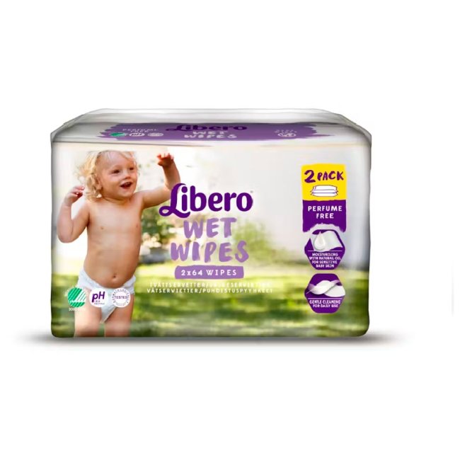 Влажные салфетки Libero Duo 128 шт Влажные салфетки Libero Duo 128 шт