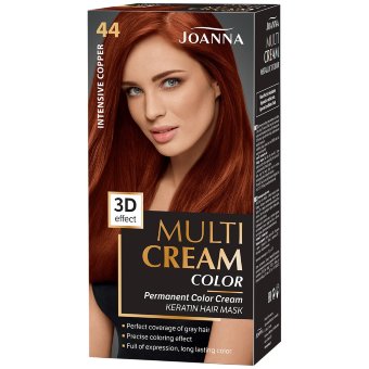 Интенсивный крем-краска для волос Joanna Multi Cream оттенок медный 44 Интенсивный крем-краска для волос Joanna Multi Cream оттенок медный 44