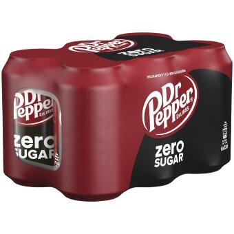 Мультиупаковка (6 шт) безалкогольного напитка Dr Pepper Zero 0,33 л Мультиупаковка (6 шт) безалкогольного напитка Dr Pepper Zero 0,33 л