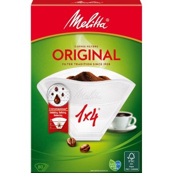 Фильтры для кофеварки Melitta отбеленные 1x4/80 оригинал Фильтры для кофеварки Melitta отбеленные 1x4/80 оригинал