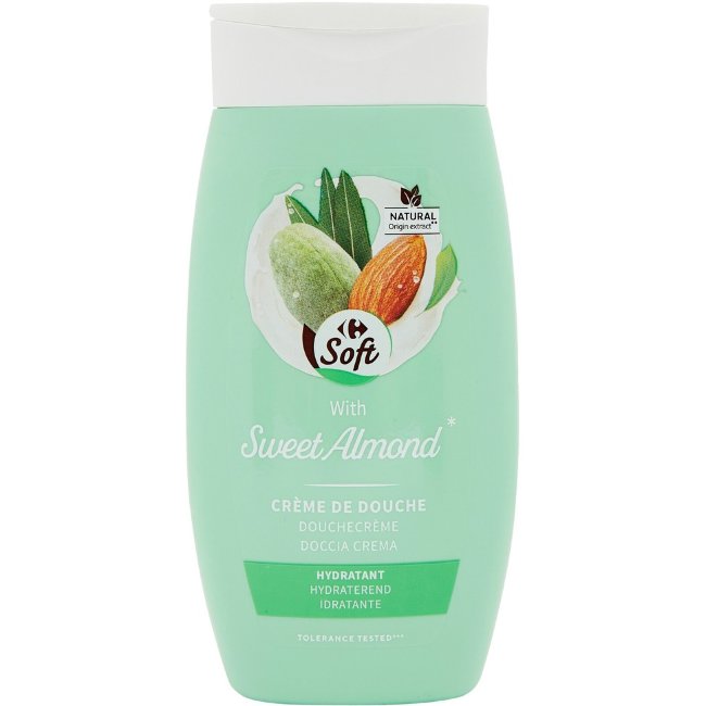 Мягкое мыло для душа Carrefour Soft Sweet Almond 250 мл Мягкое мыло для душа Carrefour Soft Sweet Almond 250 мл