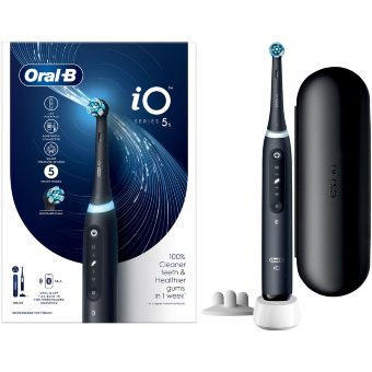 Электрическая зубная щетка Oral-B iO 5S Black с технологией Braun Электрическая зубная щетка Oral-B iO 5S Black с технологией Braun