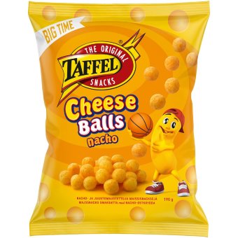 Сырные шарики Taffel Cheese Balls со вкусом начо 190 гр Сырные шарики Taffel Cheese Balls со вкусом начо 190 гр