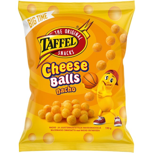 Сырные шарики Taffel Cheese Balls со вкусом начо 190 гр