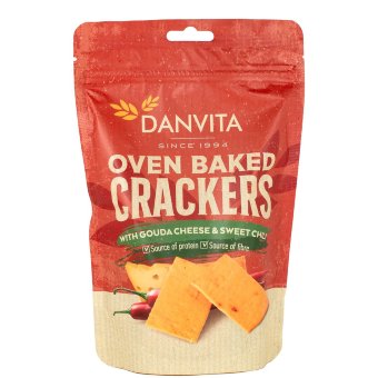 Солёные крекеры с сыром gouda и сладким чили 100 гр