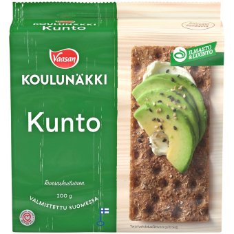 Цельнозерновые ржаные хрустящие хлебцы VAASAN KOULUNÄKKI Kunto 200 гр Цельнозерновые ржаные хрустящие хлебцы VAASAN KOULUNÄKKI Kunto 200 гр
