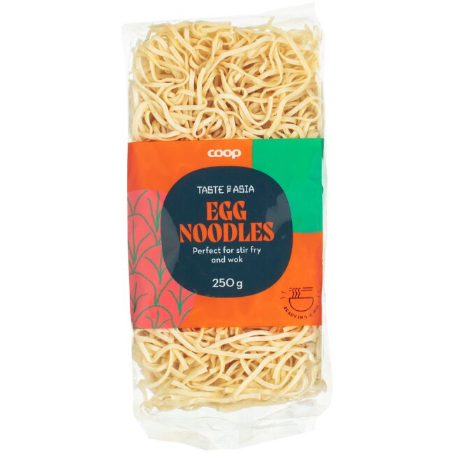 Яичная лапша Coop Taste of Asia 250 гр