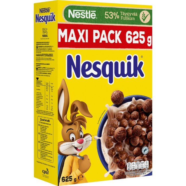 Хрустящие шарики Nestlé Nesquik 625 гр из пшеницы и кукурузы