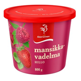 Клубнично-малиновый джем Saarioinen 800 гр