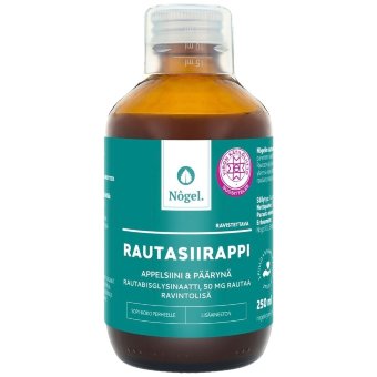 Детский железосодержащий сироп Nogel апельсин и груша 50 мг/15 мл, 250 мл Детский железосодержащий сироп Nogel апельсин и груша 50 мг/15 мл, 250 мл