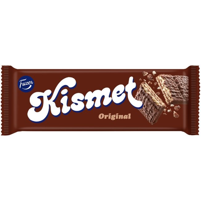 Шоколадно-вафельный батончик Kismet с нугой 55 гр