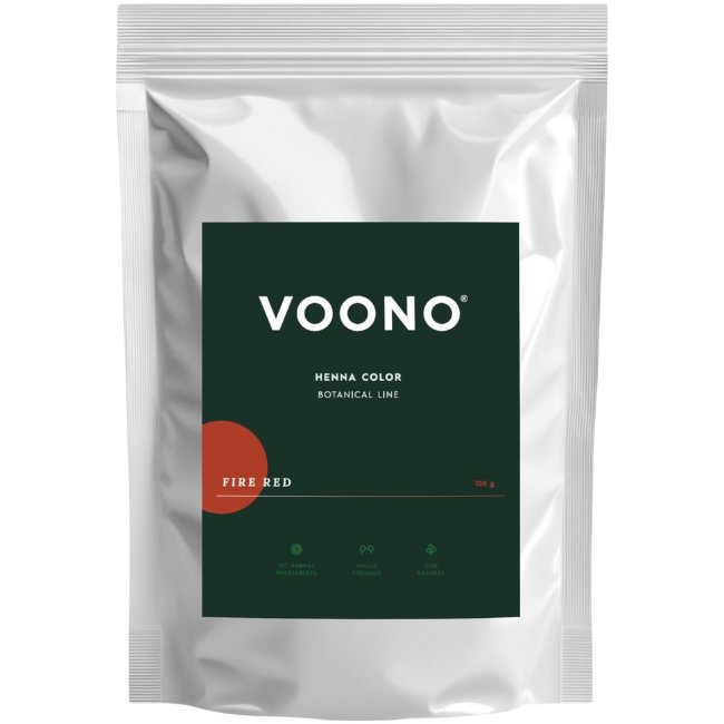 Растительная краска для волос VOONO Henna, ярко-красная 100 гр Растительная краска для волос VOONO Henna, ярко-красная 100 гр