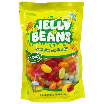 Драже Jelly Beans Sour (8 вкусов с кислинкой) Sweet Corner 200 гр
