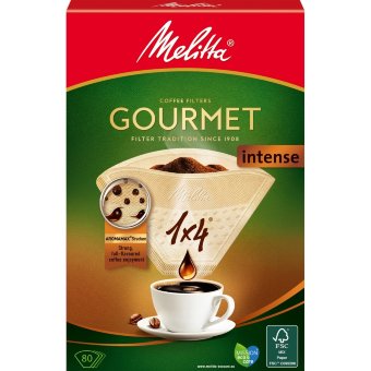Фильтры для кофемашины Melitta Gourmet Intense 1x4/80 шт Фильтры для кофемашины Melitta Gourmet Intense 1x4/80 шт