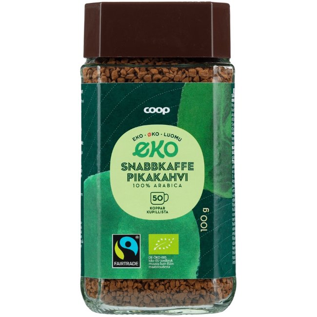 Растворимый кофе Coop luomu 100 гр