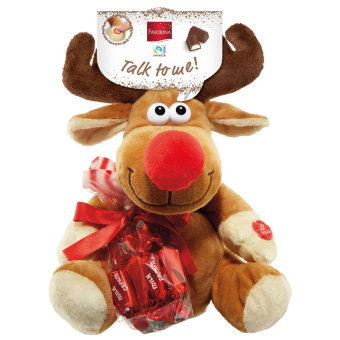 Говорящий олень Favorina (с шоколадным сюрпризом) 480 гр