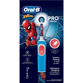 Электрическая зубная щетка Oral-B Vitality Pro Kids Spiderman + сменная насадка Электрическая зубная щетка Oral-B Vitality Pro Kids Spiderman + сменная насадка