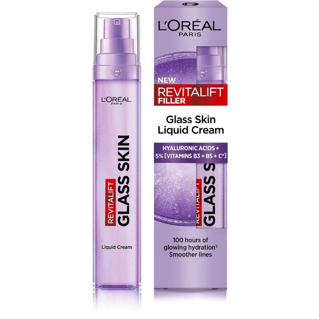 Жидкий дневной крем L'Oréal Paris Revitalift Filler Glass Skin для нормальной кожи 50 мл