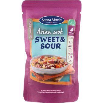 Вок соус Santa Maria Asian Wok сладко-кислый 150 гр Вок соус Santa Maria Asian Wok сладко-кислый 150 гр