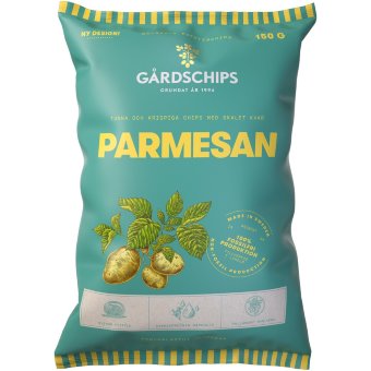 Чипсы со вкусом пармезана Gardschips 150 гр Чипсы со вкусом пармезана Gardschips 150 гр