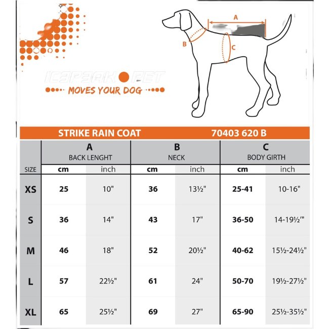 Куртка-дождевик для собак Icepeak Pet Strike Размер M светло-зеленая