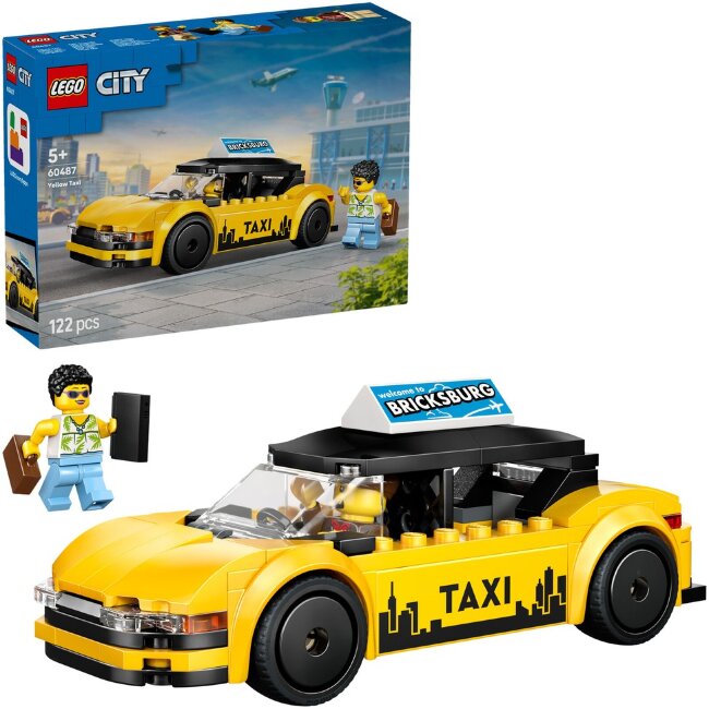 Конструктор LEGO® City Great Vehicles 60487 Желтое такси Конструктор LEGO® City Great Vehicles 60487 Желтое такси
